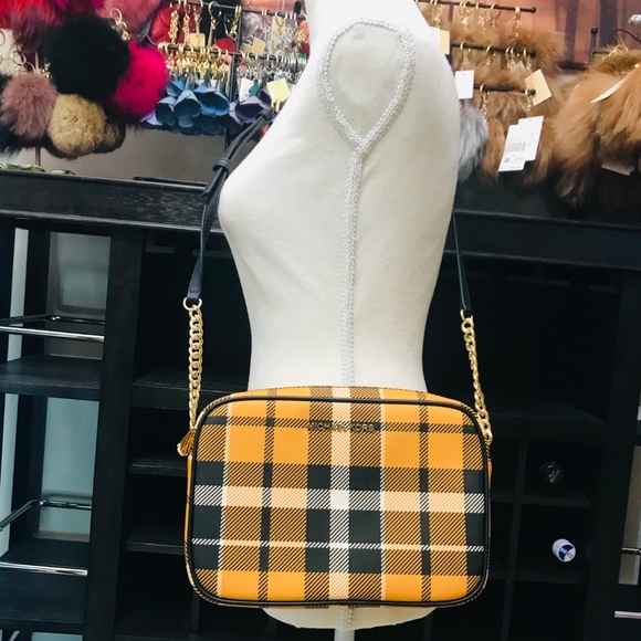 2PCS Michael Kors Plaid JSI EW Crossbody Coin Case - Picture 7 of 8